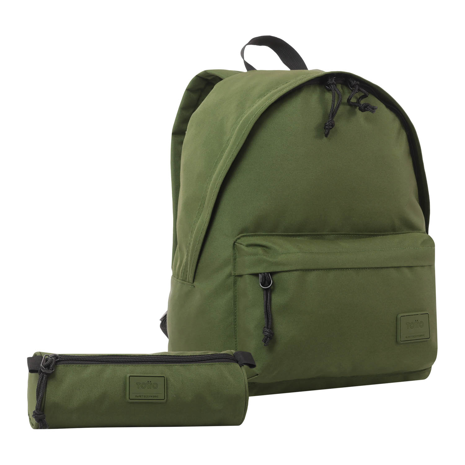 Pack mochila + estuche verde Cedar Green - Kalex